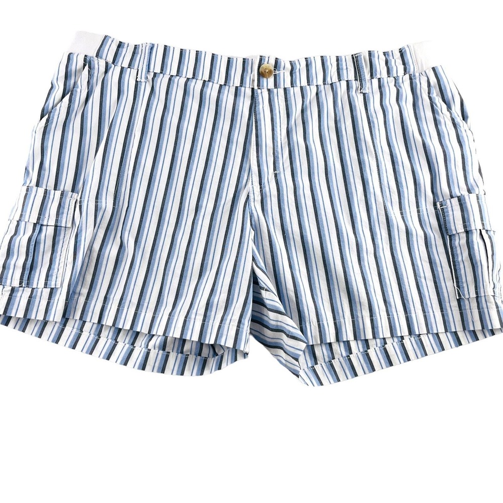 Lee Regular Fit Short Mid‎ Rise women's Shorts size 22 stripes